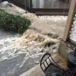 Stormwater flooding issue in residence backyard